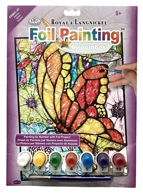Kit de lámina pintura por número mariposas 8"X10" Royal & Langnickel FPBN-1 Foto 1 de 4