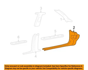 Panel de patada interior de coche urbano Ford OEM 03-11 3W1Z5402344AAC - Imagen 1 de 2