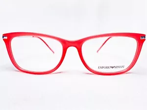 NEW Emporio Armani EA3062 5380 Womens Coral Rectangle Eyeglasses Frames 54/16 - Picture 1 of 6