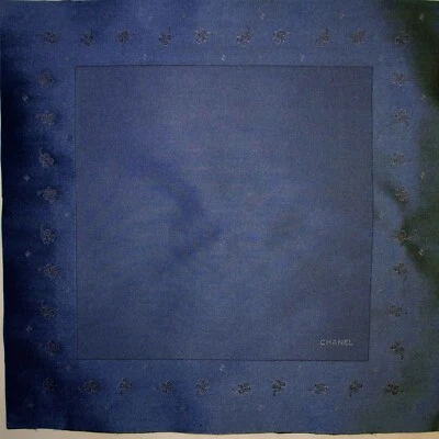 French top designer authentic mulberry silk FABRIC Logo 34x34CM Made in Italy - Image 1 of 4