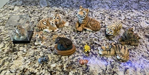 Vintage Tigers Lot of 12 Figurines/Figures. - Various Makers (see Photos) - Picture 1 of 7