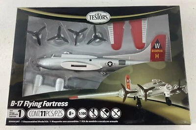 Testors - B-17 Flying Fortress Airplane 1/100 Scale Model Kit #890003NT ~ New - Image 1 of 4