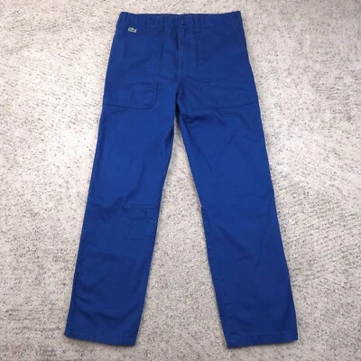 Lacoste Pants Mens 30x28 Live Chino Croc Logo Straight Leg Casual Flap Pockets - Image 1 of 4