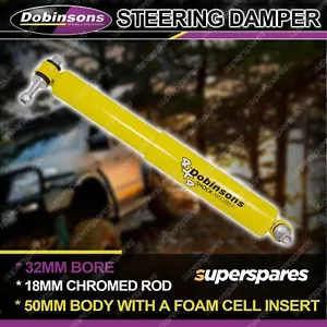 1 Front Heavy Duty Dobinsons Steering Dampers for Jeep Wrangler JK Lift LH Drive - Picture 1 of 2