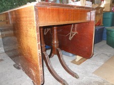 Antique Drop Leaf Dining Room Table and Chairs