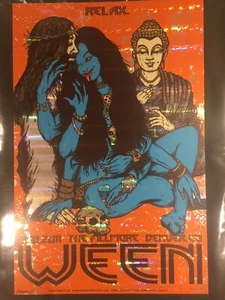Jermaine Rogers WEEN Denver NYE 2011 Holographic Laser Ray Foil, Signed No. 1/10 - Picture 1 of 4