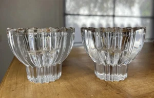 Vintage Mikasa Japan Kristall Kerzenhalter Diamant Windlicht WX 126/550 - Bild 1 von 11