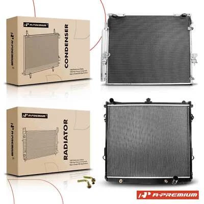 Kit de refrigeración de radiador y condensador de CA para Lexus LX570 Toyota Land Cruiser V8 5,7 L Foto 1 de 4