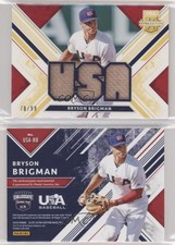 2019 Elite Extra Edition USA National Team Materials Gold /99 Bryson Brigman