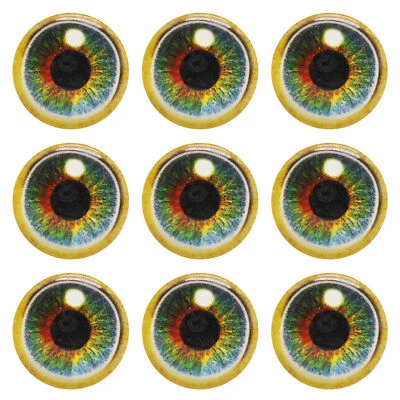 Dome Dragon Eyes Round Glass Cabochons Scrapbook Animal Eye Glow in Dark Toy Eye - Image 1 of 4