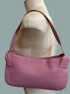 BCBG MAXAZARIA Dusty Pink NAPPA Leather Bow Shoulder Handbag/Bag/Tote NEW - Picture 1 of 23