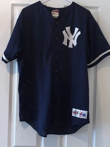 VINTAGE YANKEES MAJESTIC DIAMOND JERSEY XL CHEST 25" LENGTH 28" MADE IN USA - Picture 1 of 8