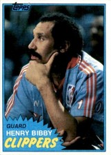 1981-82 Topps Basketball Henry Bibby (A) San Diego Clippers #W90