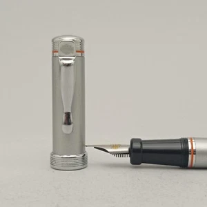 Harley Davidson Chrome Cartridge fountain pen SSM Nib Vintage Uninked - Bild 1 von 12