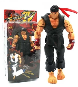 New Capcom Street Fighter IV Black Ryu Action Figure Box Set - Picture 1 of 4