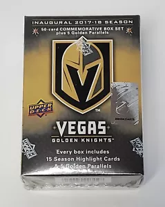 Vegas Golden Knights Inaugural 2017-18 Season 50-Card Box Set Upper Deck NHL - Picture 1 of 4