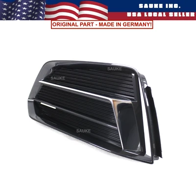 Parachoques delantero original lateral izquierdo rejilla inserción bisel moldura se adapta a base 2018-19 A5 Foto 1 de 4