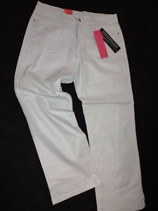 JET-LINE Stretchjeans 5 Pocket Style silbergrau weiß Glitzer Gr.40/28 kurz (K11 - Bild 1 von 4
