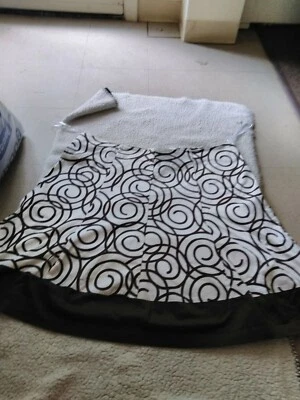 Falda Lane Bryant Talla 24 Marrón Y Blanco Hasta la Rodilla Remolinos Excelente Estado Foto 1 de 4