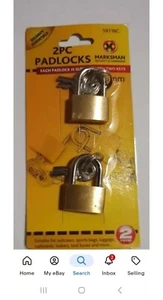 JUEGO DE 2 MALETAS CON CANDADO DE LATÓN TAMAÑO 25 MM CON P&P GRATIS VENTA EN REINO UNIDO - Imagen 1 de 2