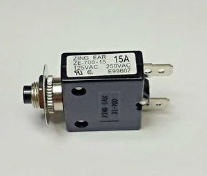ZE700-15A Zing Ear thermal circuit breaker replaces Carling, Joemex, Kuoyeh, P&B - Picture 1 of 4