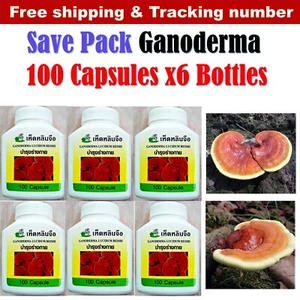 6 x Lingzhi Reishi Ganoderma Lucidum Superfood Körper gesund (600 Kapseln) - Bild 1 von 11