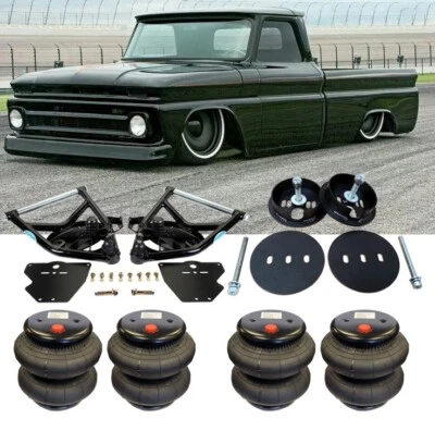 C-10 1963-1970 CPP Lower Control Arm Set & Bolt on Rear Bag Brackets with Bags - Imagem 1 de 4