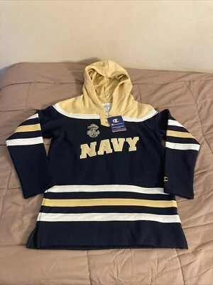 Sudadera con Capucha Pullover Juvenil Guardiamarina Azul Marino Talla Juvenil Mediana Campeón Nueva con Etiquetas Foto 1 de 4