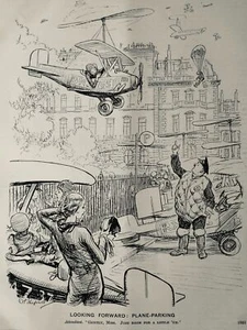 1940 Original Print 1931 FEMALE PILOTS PLANE PARKING - LOOKING FORWARD - Picture 1 of 2