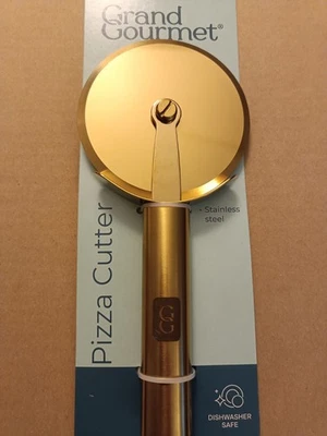 Grand Gourment Pizza Cutter 7.75" (Gold Color) - Image 1 of 2