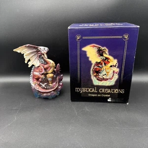 Mystical Creations Drache auf Kristall von Spencer Geschenke Vintage - Bild 1 von 8