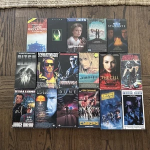 17 Sci Fi Fantasy VHS Lot Empire Strikes Back Alien Terminator Cyborg Dune - Picture 1 of 16