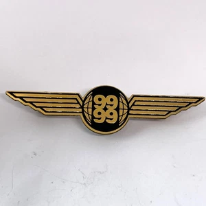 Vintage 9999 Wings Aviation Lapel Pin Badge Ninety-Nine Airline Airport Fly - Picture 1 of 5