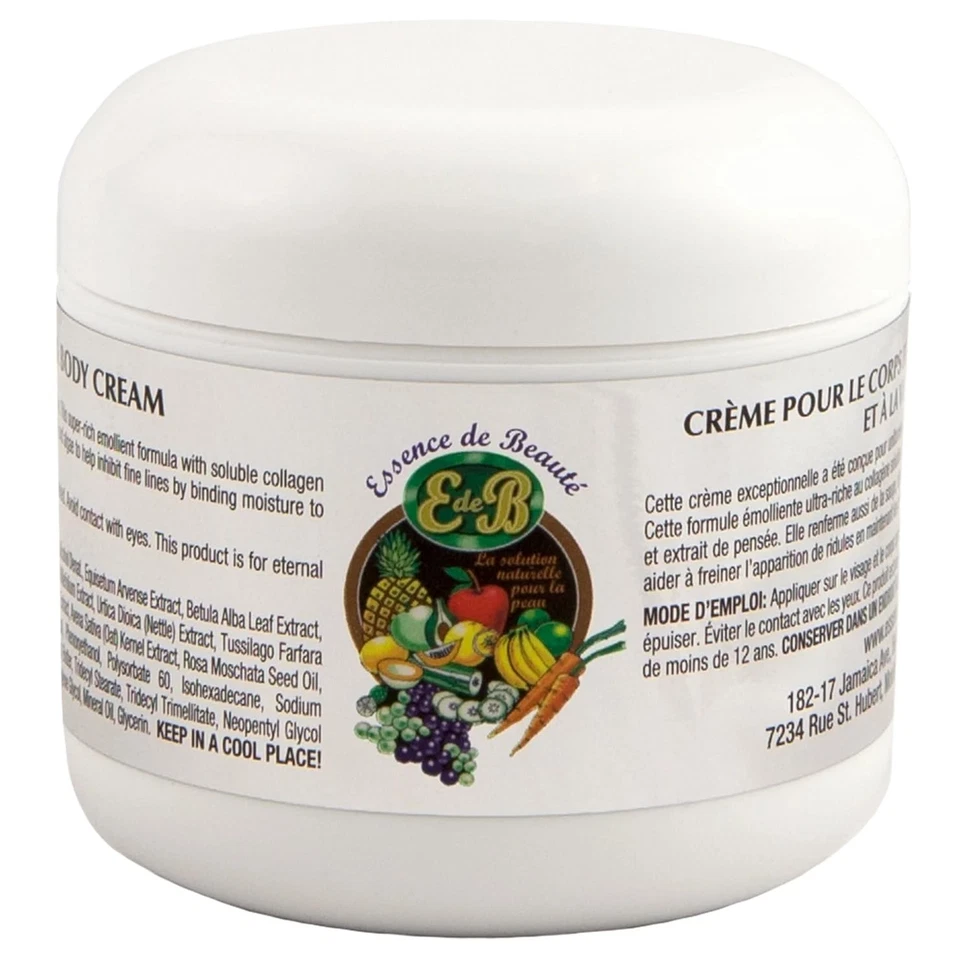 Essence de Beaute Collagen Vitamin E Face & Body Cream 4oz Includes Mini Po...