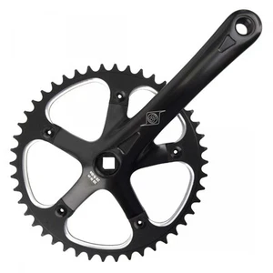 Origin8 Track/SS Crankset 175x46 Aluminum 103mm JIS Square Taper Black - Picture 1 of 1
