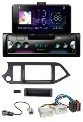 Pioneer USB MP3 Bluetooth DAB Autoradio für Kia Picanto ab 2011 Start-Stop - Bild 1 von 4