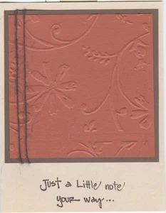 Cuadernos en blanco hechos a mano con flores de otoño 'una pequeña nota...' (juego de 4) #154 - Imagen 1 de 1