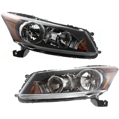 For 2008-2012 Honda Accord Pair Headlights Driver&Passenger Side w/ Bulbs Sedan - Imagem 1 de 4