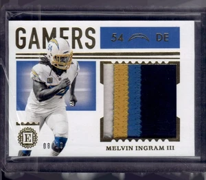 2020 Panini Encased - Gamers Jumbo Jerseys Melvin Ingram III #GJ-17 Gold 8/10... - Picture 1 of 2