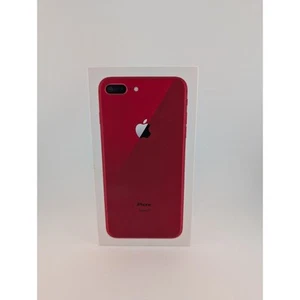 iPhone 8 Plus Red 64gb Empty Box And Apple Stickers Only - Photo 1 sur 9