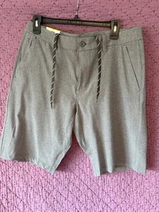 Hang Ten leichte/schnelltrocknende Herrenshorts Gr. 32 neu mit Etikett grau mit hellgrauen Streifen - Bild 1 von 9