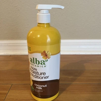 ALBA BOTANICA MEGA ACONDICIONADOR HIDRATANTE LECHE DE COCO SIN SULFATOS 32 OZ  Foto 1 de 4