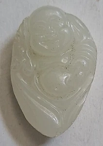 Natural white Hetian jade pendant Buddha in the Heart 天然和田白玉心中有佛玉坠 t10 - Picture 1 of 6