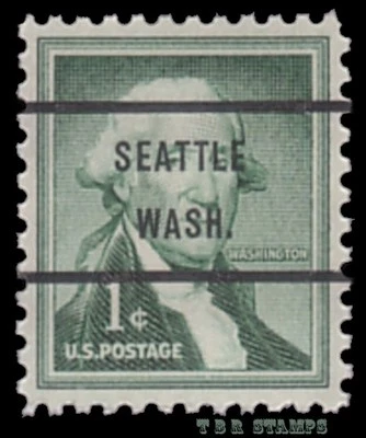 1031b Washington 1c SEATTLE WASH. Bureau Precancel Liberty Issue MNH - Buy Now - Image 1 of 2
