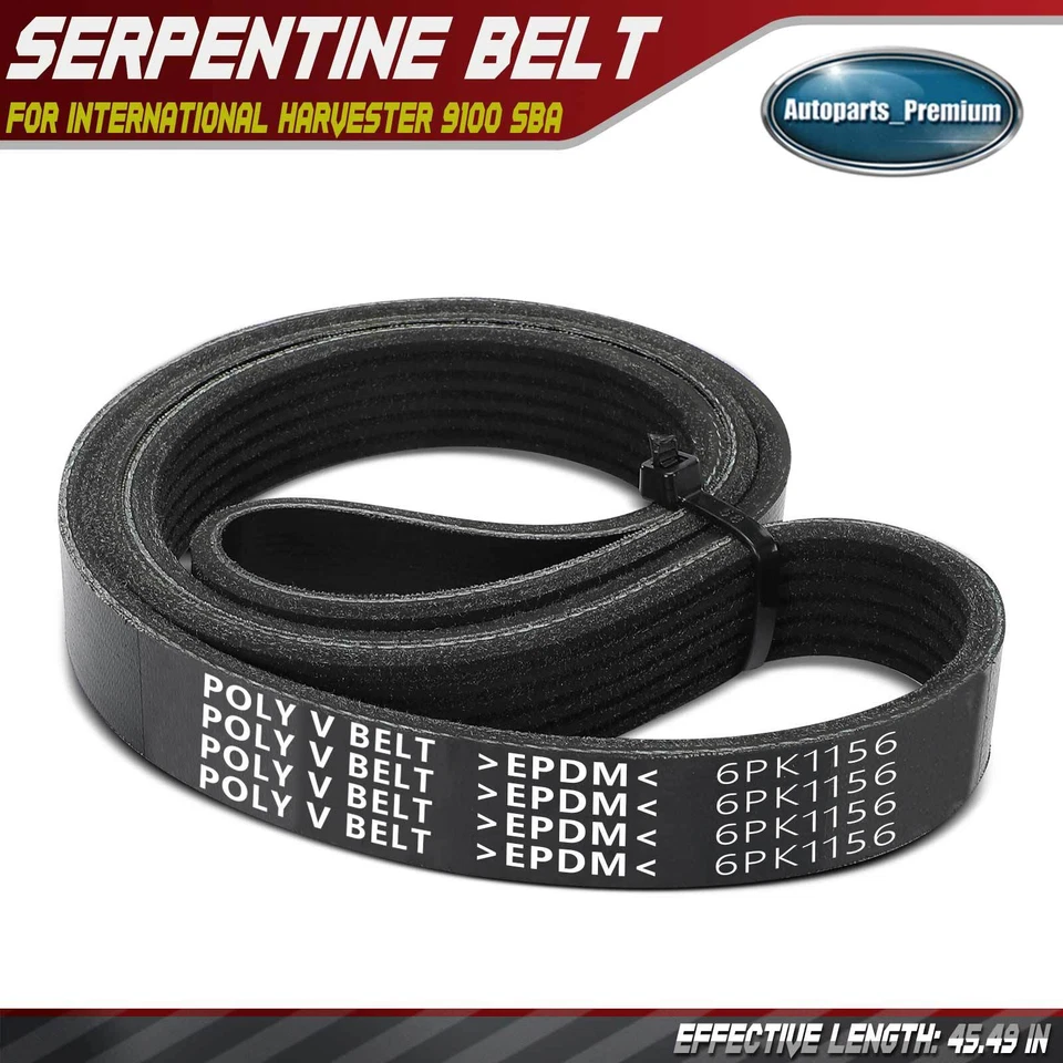 45.49英寸蛇形带适用于国际收割机9100 SBA 9100i SBA 9400 9700 — 第 1/4 张图片
