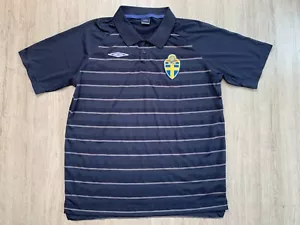 Training Schweden Fußball Trikot Swedewn Football Jersey Polo Shirt Umbro XL - Bild 1 von 11