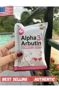 3x Alpha 3 Plus Arbutin collagen Whit Body Soap Skin Radiance reduce acne - Picture 1 of 3