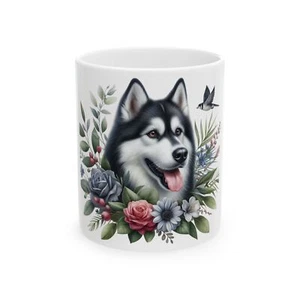  Siberian Husky Dog  Adorable Dog Lover's Ceramic Mug,  Pet Lover - Picture 1 of 13