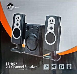 NIB 2.1 Stereo Bass Sound Computer Speakers Subwoofer USB Wired Desktop Laptop