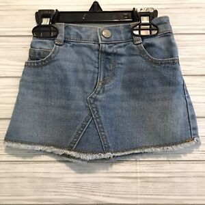 Crazy 8 Baby Girls Size 12-18 Months Blue Jean Denim Skirt Cutoff